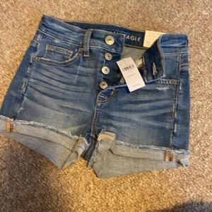 American eagle hi rise shorty shorts